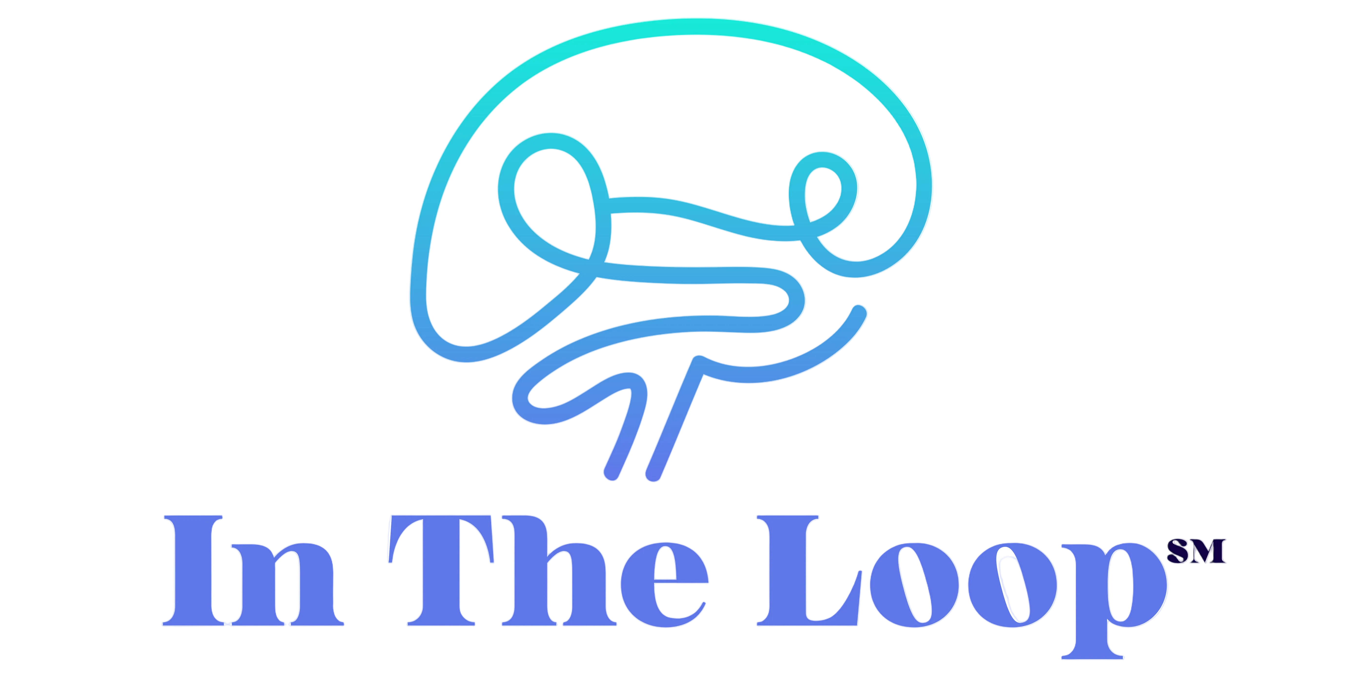 Logo of 'In The Loop' with a stylized brain design on a white background
